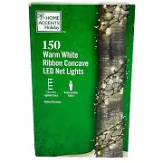 NEW Home Accents 150 LED Ribbon Net Lights Warm White New Ships Quickly