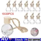 10-20X Car Air Freshener Diffuser Empty Glass Bottle Hanging Perfume Ornament AU