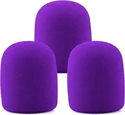 LEFXMOPHY SM57 Pop Filter, for Shure SM57 Microphone Purple Pop Filter, Mic Foam 3-pack Windsock Cover