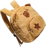 Alipis Cycling Backpack Backpacks Capybara Backpack for Hiking Bag Capybara Shoulder Bag Cute Capybara Backpack Capybara School Supplies Capybara Birthday Bags Plush Chocolate