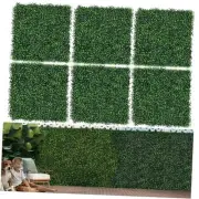 12PCS Grass Wall Panels 10"x10" Artificial Grass Wall Panels Greenery 10x10