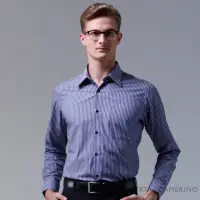 在飛比找momo購物網優惠-【ROBERTA 諾貝達】台灣製 合身版 品味條紋長袖襯衫(