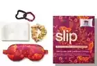 $145 Slip The Icons Edit Silk Sleep Mask Pillowcase Hair Ties Anti Aging NEW