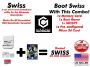 +SWISS GameCube Memory Card Booting SWISS SD Loader SD2SP2 Combo Plug and Play