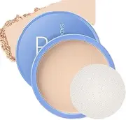 Press Powder,Loose Face Powder,Natral Pressed Powder Translucent,Face Powder Compact,Pressed Powder with Soft Puff,Waterproof Foundation Powder,Lightweight & Smooth Texture,Pressed Powder Foundation