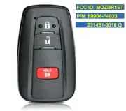 Smart Proximity Remote Car Key Fob 3 Buttons 314.3MHz 8A Chip for Toyota C-HR