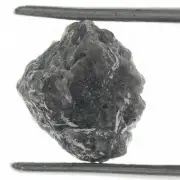 6.51 CT Gray Natural Rough Loose Diamond, Raw Uncut Gemstone, For Ring, 11 mm