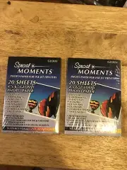 Special Moments Photo Paper For Ink Jet Printers 2 Packs 20 Each Glossy Sheets 4