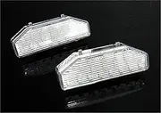 FIQOME 2x LED Licence Number Plate Light White Canbus, for 2003-12 RX-8 2007-12 Mazda6 GH Atenza Car Number Plate Led Light