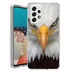 For Samsung Galaxy A23 5g A52 A53 TPU Case Cover+Glass(Eagle Stare)