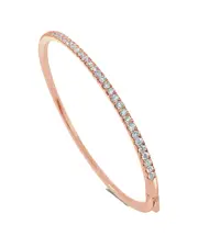 Sabrina Designs 14K Rose Gold 0.99 ct. tw. Diamond Bangle Bracelet