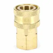 2 Pcs Pressure Washer 1/4' Female Npt Brass Quick Connect Adapter Coupler For Cleaning