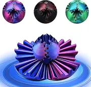 MEIEST 3 PCS MINI 3D Printed Gear Ball,Funny Spin Ball Cube Fidget Toy,Activity Gear Sphere Fidget Spinner Hand Toy,Executive Desk Toys,Creative Gift