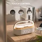 COLSUR Bedroom Lamp 20W Wireless Charger Alarm Clock Bluetooth Speaker LED Digit