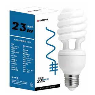 最新版 23W 螺旋燈泡 省電燈泡 110V E27 白光  麗晶 非 東亞 歐司朗 LED 燈泡
