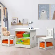 Keezi 3PCS Kids Table and Chairs Set Children