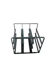 @ Classic 9 Bottle Storage Wine Rack Square Shaped Black Color