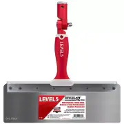 LEVEL5 12" Offset Drywall Taping Knives, Stainless Steel w/ FLEX Blade | 5-385