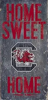 NCAA South Carolina Gamecocks 6" x 12" Home Sweet Home Wood Sign