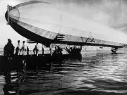 The Airship Zeppelin Lz 4 At Lake Constance 3 Aviation History Old Photo