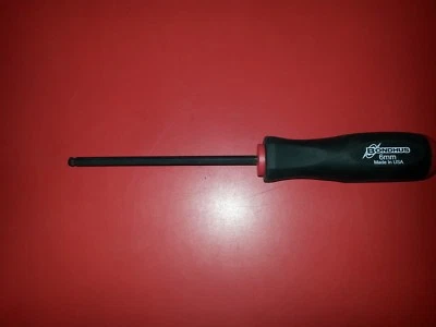 Bondhus 10668 Hex Screwdriver ball ended 6.0 mm