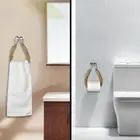 Toilet Paper Roll Holder Vintage Hand Towel Hanging Rope Stand Home Bathroom AU