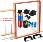 Tufting Frame 70*70cm for Electric Tufting/Carpet Clippers 4 Limit Combs AU PLUG