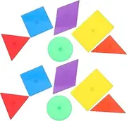 12 Pcs Geometry Teaching Magnet