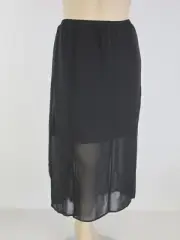 Autograph Ladies Sunset to Sunrise Mesh Split Maxi Skirt size 24 Colour Black
