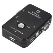 Dual/2-Port USB VGA KVM Switch Box Mouse Keyboard Monitor Sharing Computer PC C