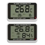 Indoor Digital LCD Hygrometer Temperature Humidity Meter Alarm Meter