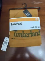 Timberland Logo Scarf & Hat Gift Set, Camel OS Reversible