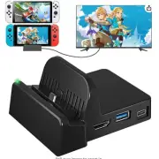 TV Docking Station for Nintendo Switch/Switch OLED,4K/1080P HDMI/Type C/USB