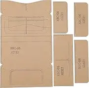 Respicefinem Premium Acrylic Template for Leather Craft Pattern DIY Ideal Mold for Handmade Long Wallet Making Accessories Wear Easy to Store and Portable
