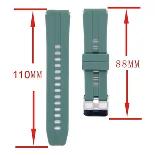 18mm簡約素色矽膠錶帶 適用於華為B5手環矽膠錶帶  簡約素色矽膠錶帶 華為 Talkband B5更換錶帶 防水 透
