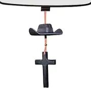 Humkopnl Western Car Decor | Hat Car Ornaments Country Charm | Rear View Mirror Accessories, Western Oxford Cloth Ornament Miniature for Auto Home Decorations