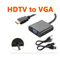 在飛比找蝦皮購物優惠-HDTV 轉 VGA 轉換器 轉換線 轉接線 可接HDMI螢