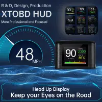 在飛比找蝦皮商城精選優惠-Xtobd P10 汽車抬頭 HUD 顯示 OBD2 數字自