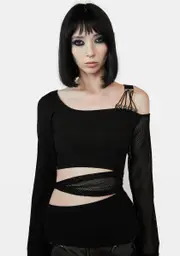 [Devil Fashion] Strappy Off Shoulder Top