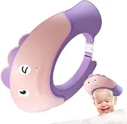 Baby Shampoo Cap | Soft Adjustable Dinosaur Shape Baby Hair Washing Hat - Bathing Protection, Visor Head Eye Ear Shampoo Caps For Kids Ages 6 Months And Up