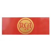 RCA Speaker Custom Made Aluminum Logo Badge 106mm(4.17")X39mm(1.53") red
