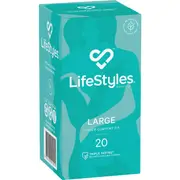 Lifestyles Large Male Condoms 20 pack