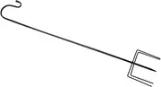 BESPORTBLE 1pc Iron Garden Flag Pole Holder Durable Outdoor Banner Hook for Lanterns and Flags Easy to Install Stable Design for Garden Decoration