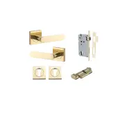 Bronte Lever Square Rose Entrance Kit w Lock K/T