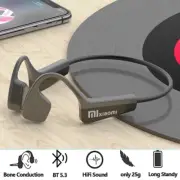 Bone Conduction Bluetooth-Compatible Headset Hands-free with Mic for Running