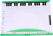 2Pcs Magnetic Erasable Staff Whiteboard for Music Practice and Erase Music Teaching Board for Home and School Use