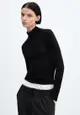 Turtleneck Long-Sleeved T-Shirt