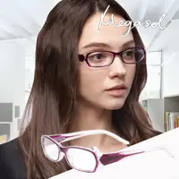 在飛比找momo購物網優惠-【MEGASOL】優質老花眼鏡(簡約甜美透明配色老花眼鏡鏡架