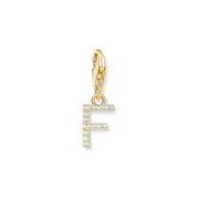 Buy Charm Pendant letter F gold plated by Thomas Sabo online - THOMAS SABO Australia
