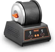 VEVOR 3LB Rock Tumbler Kit, Direct Drive Professional Rock Tumbler, 4-Speed/9-Day Timer, Rock Polisher with Rough Gemstones/Grits/Jewelry Fastenings, Stone Polishing Kit for Adults Kids, STEM Gift